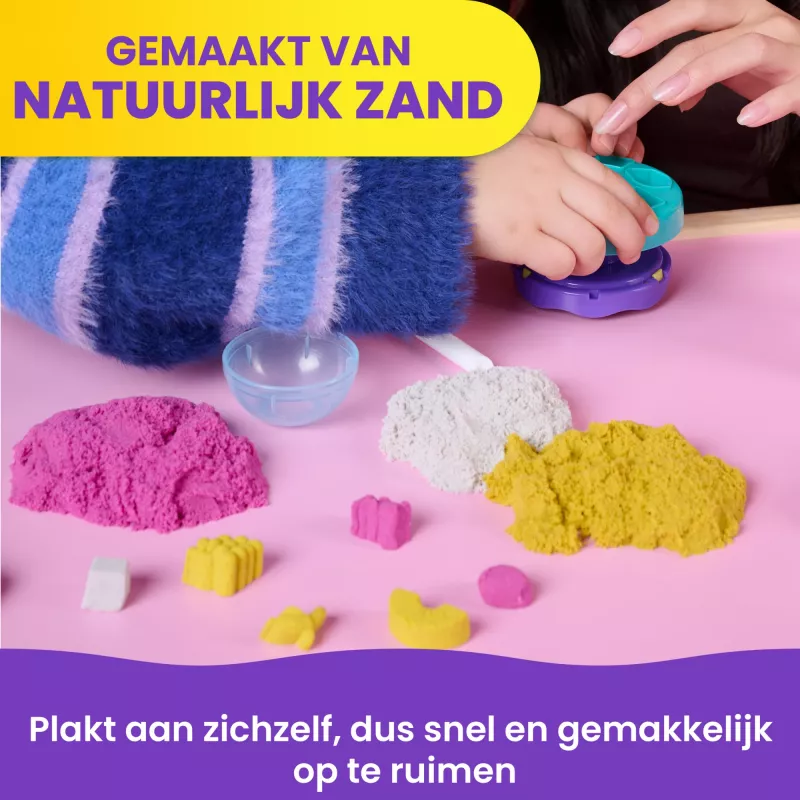 Kinetic Sand Smoothie Mixer Playset – Kinetinis smėlis su maišytuvu ir ledų formelėmis