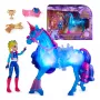 Unicorn Academy, treniruočių ir švytintis upės vienaragis River su Isabel, Velykų idėja dovanai, lėlės ir vienaragiai mergaitėms, 3 treniruočių aksesuarai