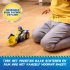 PAW Patrol: Paieškos ir gelbėjimo, Rubble gelbėjimo buldozeris su 2 figūrėlėmis, policijos automobilis su atbulinės eigos veikimu, žaislai vaikams nuo 3 metų