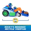 PAW Patrol: Search & Rescue – „Rocky“ perdirbimo automobilis su 2 figūrėlėmis, atgalinio užvedimo žaislinis automobilis, žaislai vaikams nuo 3 metų