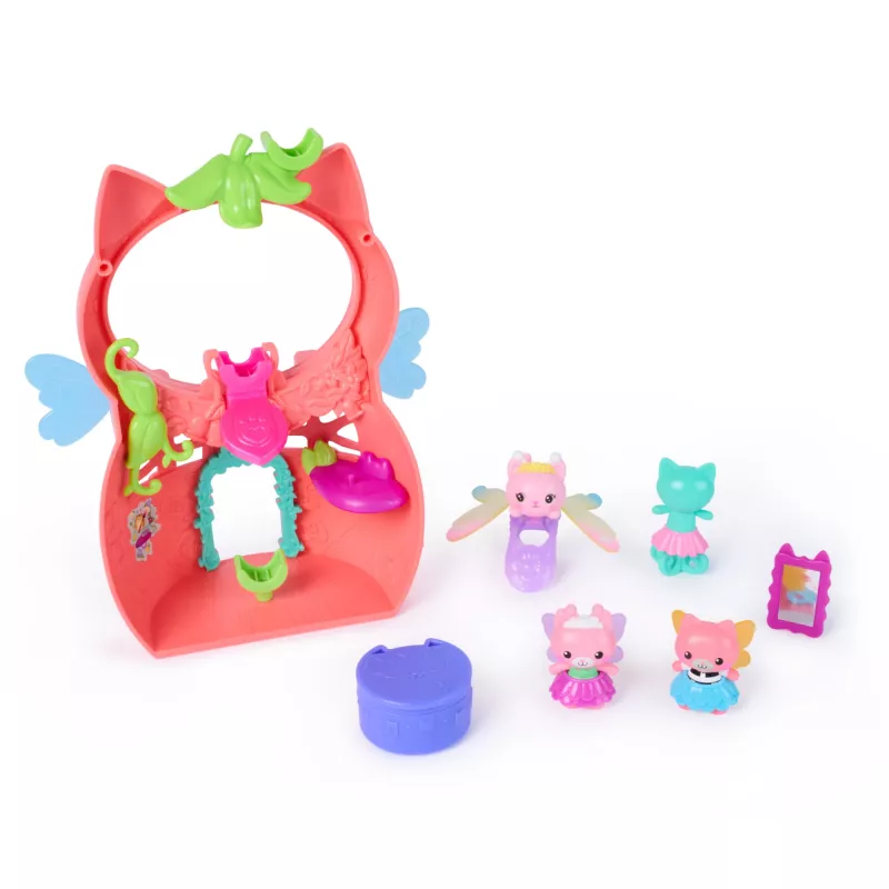 Gabby's Dollhouse Fairylandia, Kitty Fairy Flutter-riffic žaidimų rinkinys su 12 dalių ir išskirtiniu žiedu, vaikų žaislai nuo 3 metų