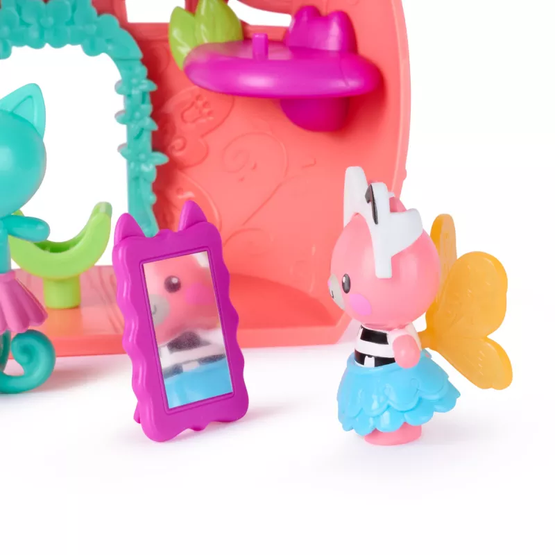 Gabby's Dollhouse Fairylandia, Kitty Fairy Flutter-riffic žaidimų rinkinys su 12 dalių ir išskirtiniu žiedu, vaikų žaislai nuo 3 metų