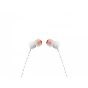 JBL Tune 110 WHITE laidinės ausinės, 20–20000 Hz, baltos