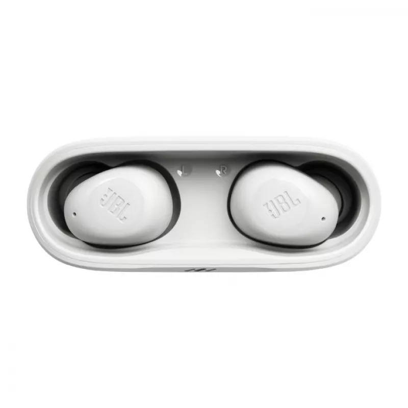 JBL Wave Buds Ausinės Tikras Belaidis Stereo (TWS) Įstatomos Skambučiams/Muzikai/Sportui/Kasdienai Bluetooth Baltos