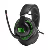 JBL Quantum 910X ausinės su mikrofonu – laidinės ir belaidės, žaidimams, USB Type-C, Bluetooth, juodos ir žalios spalvos