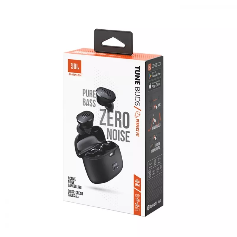 JBL Tune Buds Ausinės Tikras Belaidis Stereo (TWS) Į ausį Skambučiai/Muzika Bluetooth Juodos