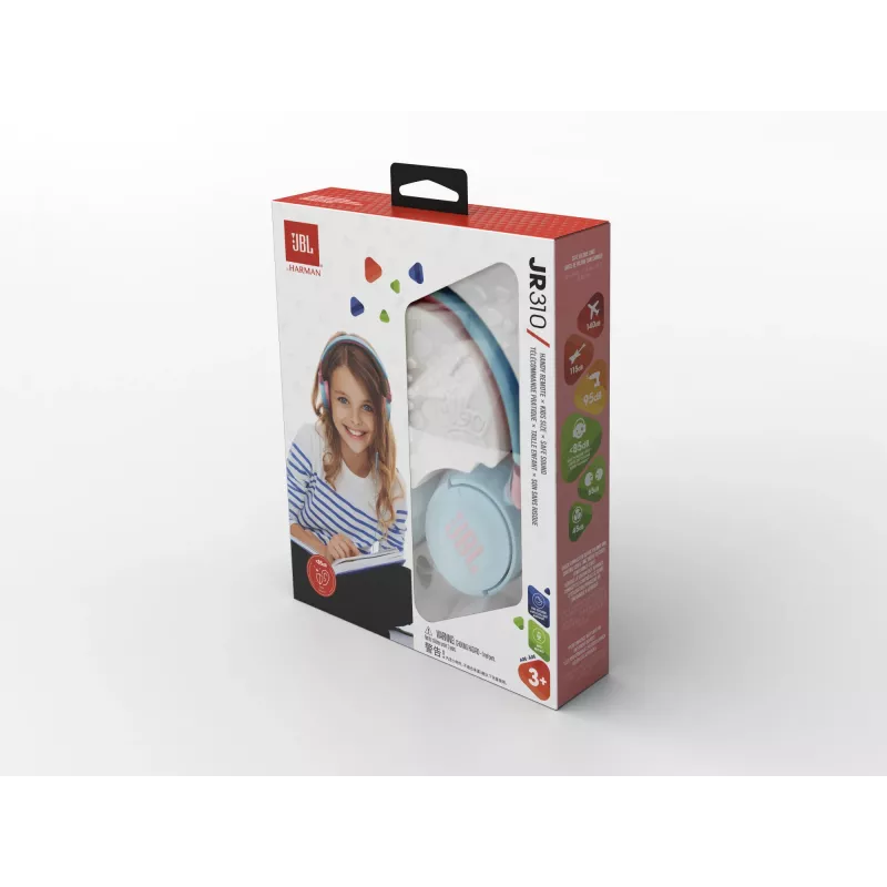 Ausinės JBL JR310 Mėlyna, laidinės, vaikams