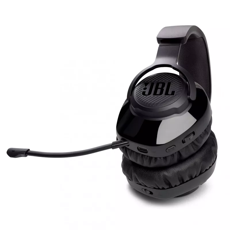 JBL Quantum 350 BLACK belaidės ausinės žaidimams, 20–20000 Hz, 247 g, juodos