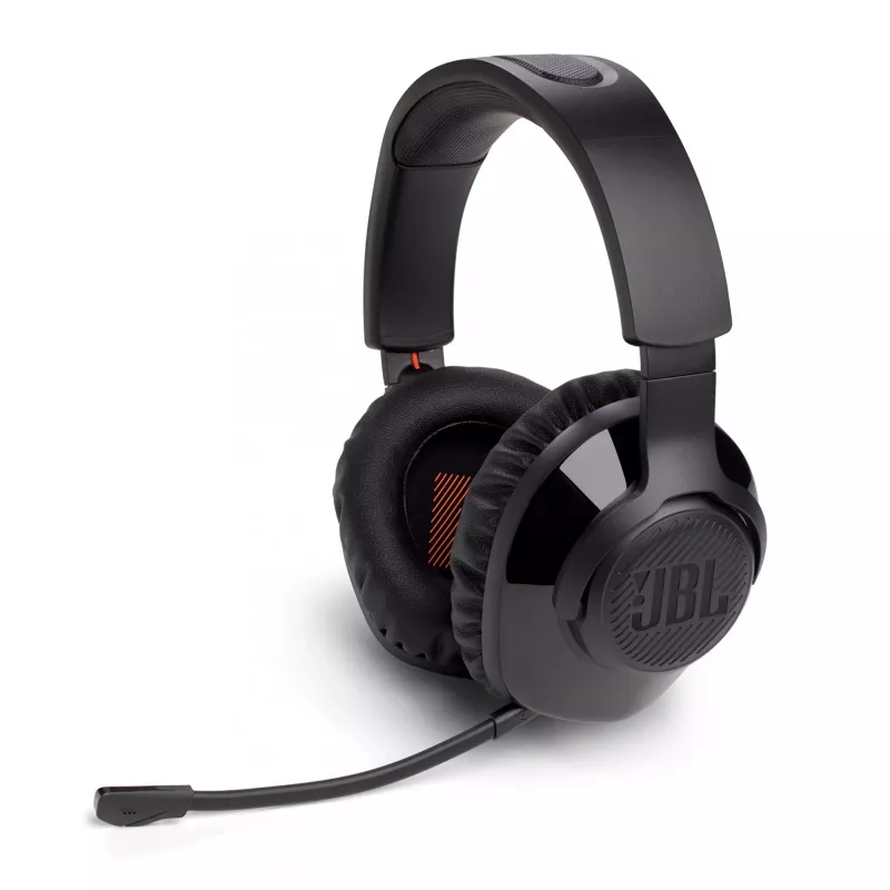 JBL Quantum 350 BLACK belaidės ausinės žaidimams, 20–20000 Hz, 247 g, juodos