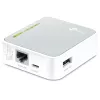 TP-Link TL-MR3020 nešiojamas 3G/4G belaidis N maršrutizatorius, Wi-Fi 4 (802.11n), viena juosta (2,4 GHz), Ethernet LAN, 3G, pilka, balta