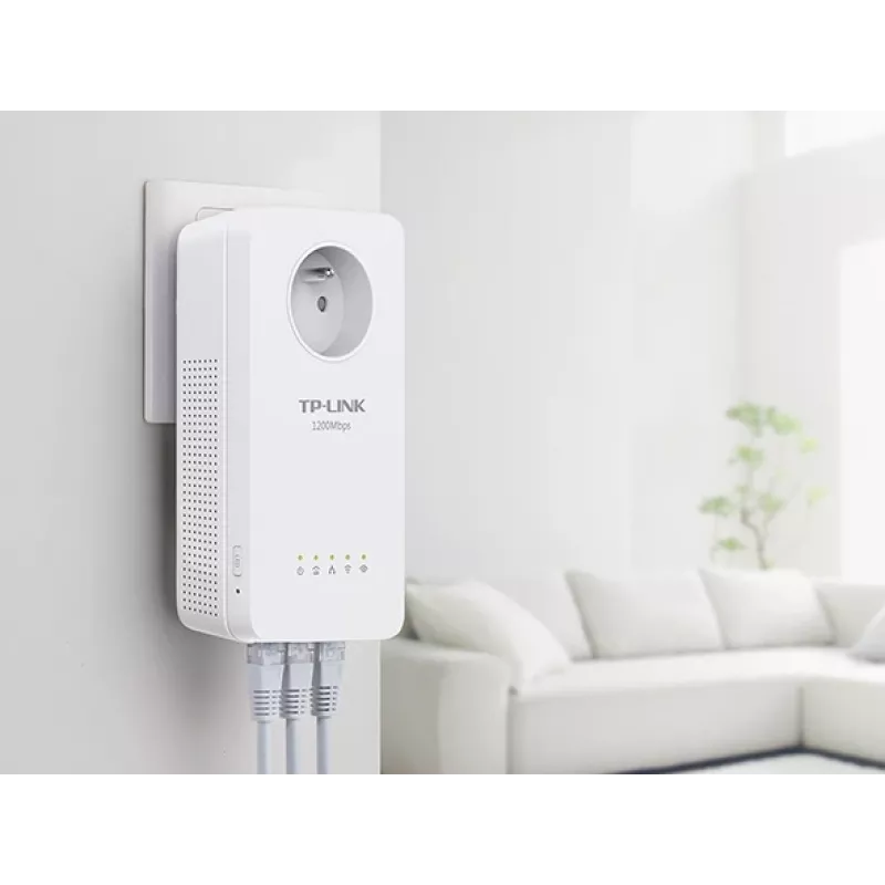 TP-Link TL-WPA8635P KIT 1200 Mbit/s belaidis adapteris per elektros tinklą, baltas, 2 vnt.