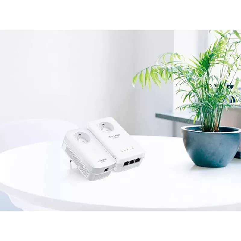 TP-Link TL-WPA8635P KIT 1200 Mbit/s belaidis adapteris per elektros tinklą, baltas, 2 vnt.