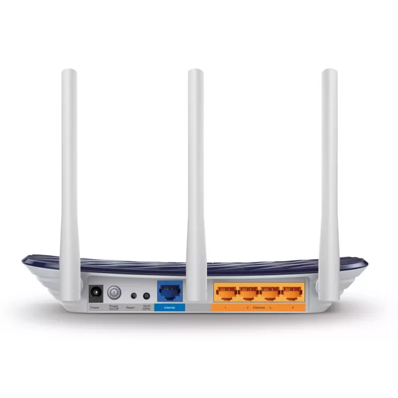 TP-Link Archer C20 belaidis maršrutizatorius AC750, dviejų juostų (2,4 GHz / 5 GHz), juoda, balta