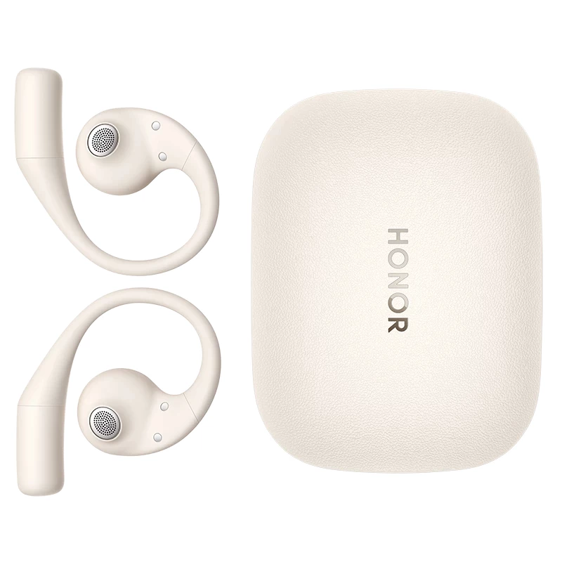 „Honor“ atviros ausinės „Earbuds Open“ belaidės ausinės skambučiams ir muzikai USB Type-C Bluetooth auksinės