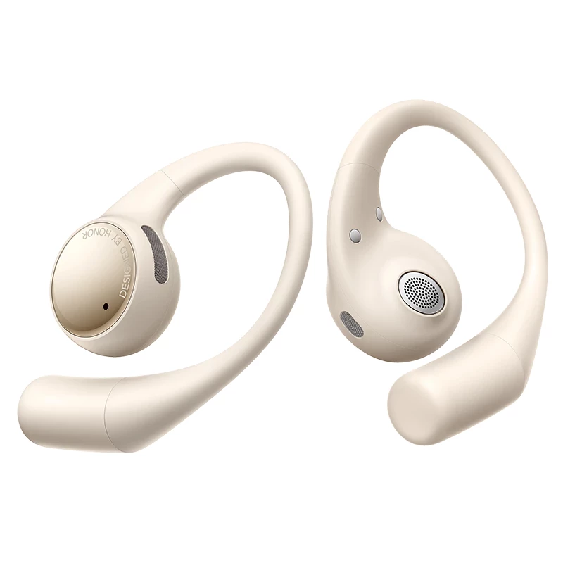 „Honor“ atviros ausinės „Earbuds Open“ belaidės ausinės skambučiams ir muzikai USB Type-C Bluetooth auksinės
