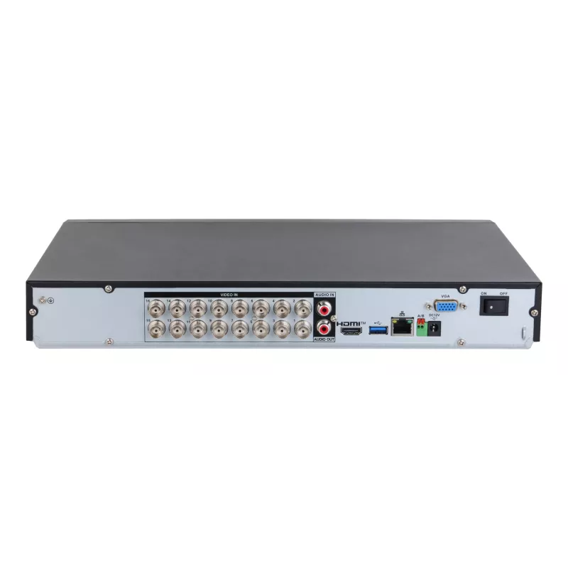 DVR Dahua Technology XVR5216AN-4KL-I3/T – 16 kanalų 4K (3840×2160), H.264/H.265, 1xRJ45, 1xUSB3.2, 1xUSB2.0, max HDD 16 TB, Juoda