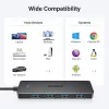 Ugreen USB 3.0 4-PORT HUB USB-A į 4xUSB Docking USB 3.2 Gen 1 (3.1 Gen 1) Type-A