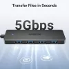 Ugreen USB 3.0 4-PORT HUB USB-A į 4xUSB Docking USB 3.2 Gen 1 (3.1 Gen 1) Type-A