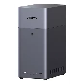 Tinklinis saugojimo įrenginys UGREEN NASync DH2300 — Rockchip A76/A55 2,2 GHz, 4 GB RAM, 2xSATA, 1xGbE, 2xUSB3.2, USB-C, HDMI