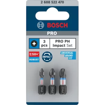 Bosch Phillips 3 vnt. sukimo antgalių rinkinys 2608522470