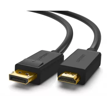 Vaizdo kabelio adapteris Ugreen 10239 1,5 m DisplayPort į HDMI juodas