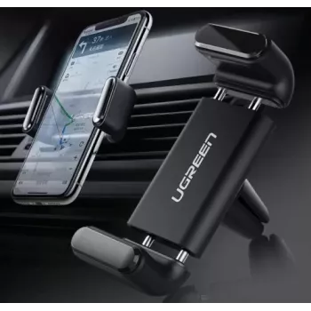 UGREEN 10422 automobilinis laikiklis ventiliacijos grotelėms, pasyvus, juodas