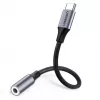 Mobiliojo telefono laidas Ugreen 30632 USB-C į 3,5 mm juodas