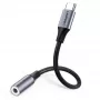 Mobiliojo telefono laidas Ugreen 30632 USB-C į 3,5 mm juodas