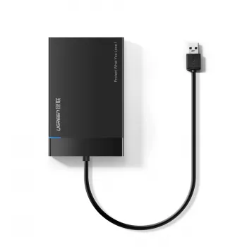 Išorinis HDD/SSD dėklas Ugreen 30847 Juodas 2.5 colio 6TB 5 Gbit/s