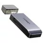 Kortelių skaitytuvas UGREEN 50541 USB 3.2 Gen 1 (3.1 Gen 1) – CF, SD, MicroSD, Memory Stick, plieno spalvos, 5000 Mbit/s