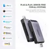 Kortelių skaitytuvas UGREEN 50541 USB 3.2 Gen 1 (3.1 Gen 1) – CF, SD, MicroSD, Memory Stick, plieno spalvos, 5000 Mbit/s