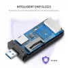 Kortelių skaitytuvas UGREEN 50541 USB 3.2 Gen 1 (3.1 Gen 1) – CF, SD, MicroSD, Memory Stick, plieno spalvos, 5000 Mbit/s