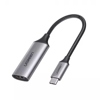 UGREEN 70444 HDMI USB-C adapteris, aliuminis, juodas