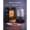 Stalinė lempa Govee H6020 Table Lamp 2 Pro Sound by JBL – RGBIC + šilta balta, 600 lm, Wi‑Fi ir Bluetooth, 5200 mAh