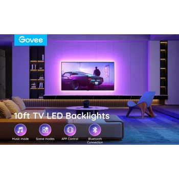 Govee H6178 RGB LED foninio apšvietimo juostelė 46–60 colių televizoriams, modelis H61780A1