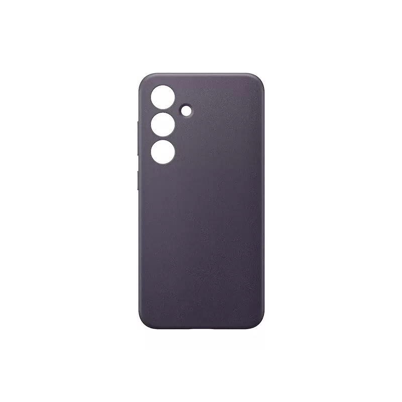 Dėklas Samsung Vegan Leather Case Violet Galaxy S24, PU oda, 6,2 colių