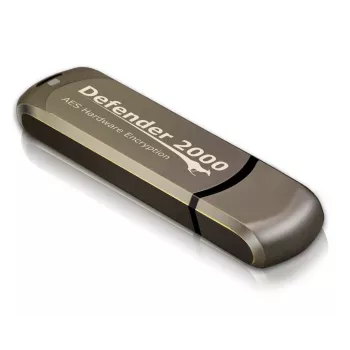 “Kanguru Defender 2000” FIPS 140-2 sertifikuota 16 GB USB atmintukas, USB Type-A 2.0, ruda