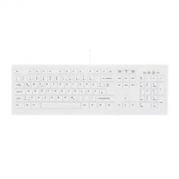 Contour Design Active Key Contour ClassicClean medicininė klaviatūra su nuimamu dangteliu, pilno dydžio, laidinė, balta, CH C8100