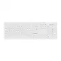 Contour Design Active Key Contour ClassicClean medicininė klaviatūra su nuimamu dangteliu, pilno dydžio, laidinė, balta, CH C8100