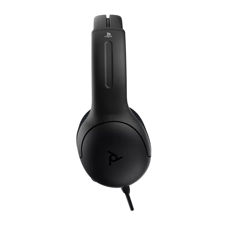 PDP LVL50 Laidinės ausinės PS4 baltos – 50 mm tvarkyklė, laidinės, žaidimų ausinės, juodos