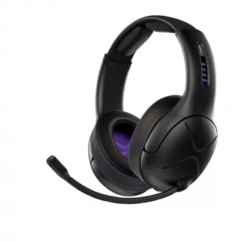 Žaidimų ausinės VICTRIX Gambit Wireless – belaidės ir laidinės, 20–20000 Hz, 2 m laidas, 301 g, juodos/violetinės