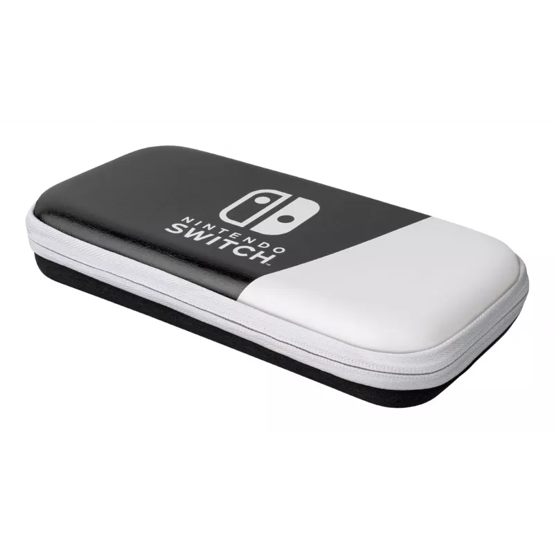 PDP Slim Deluxe: Black & White kietasis dėklas „Nintendo“ – juodas, baltas