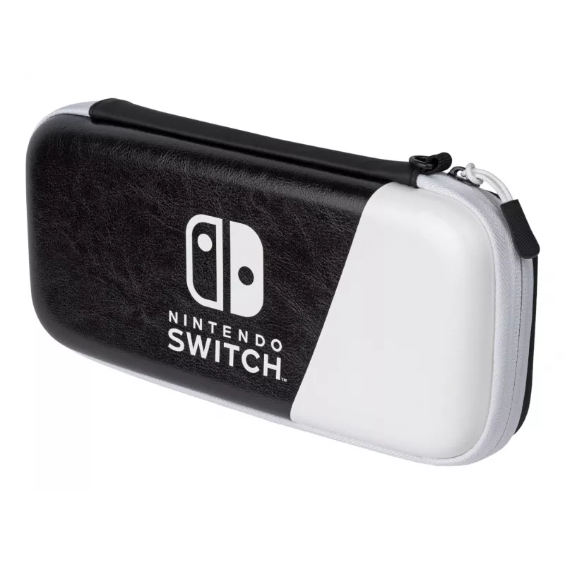 PDP Slim Deluxe: Black & White kietasis dėklas „Nintendo“ – juodas, baltas