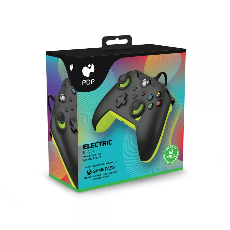 Laidinis PDP žaidimų pultas Fuse Carbon Electric Black, skirtas Xbox Series X|S, Xbox One ir Windows