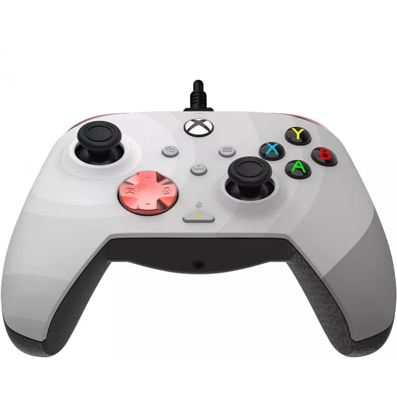 Žaidimų pultas PDP Rematch Advanced – laidinis USB-C valdiklis, skirtas PC, Xbox One, Xbox Series X|S – juoda/raudona/balta, 2,43 m laidas