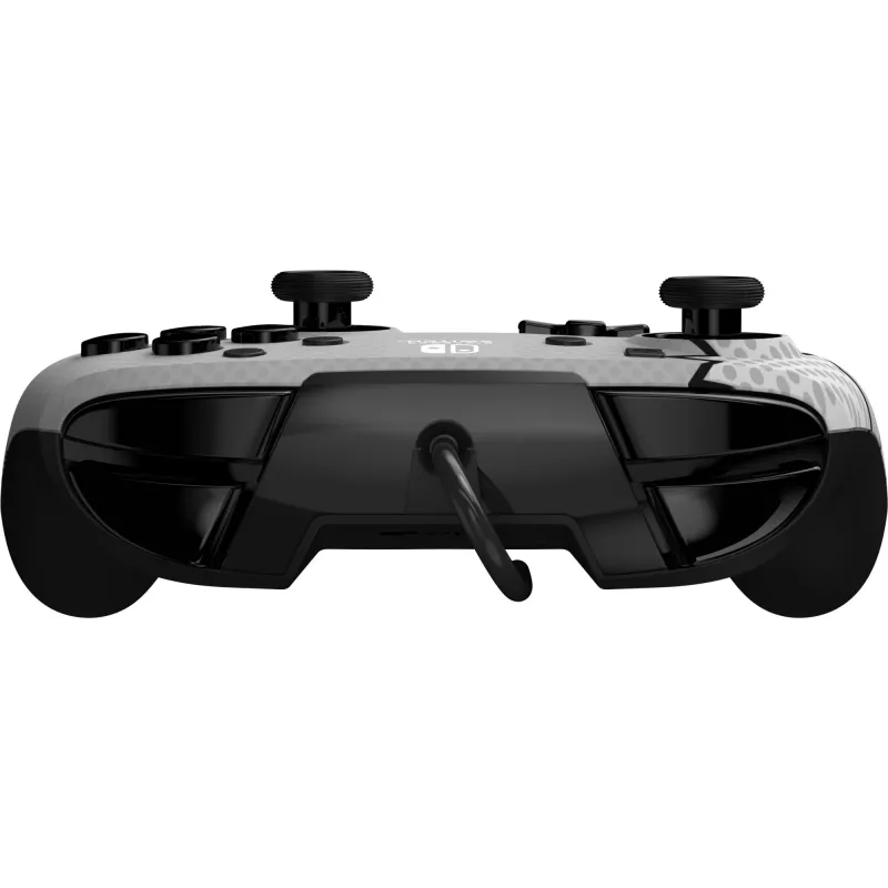 PDP REMATCH: Comic Attack juodas, pilkas, baltas USB valdiklis Nintendo Switch, Nintendo Switch OLED