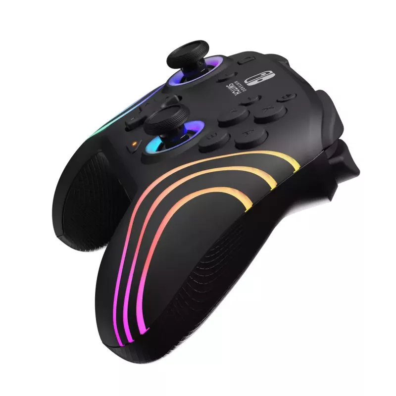 PDP Afterglow Wave Black USB valdiklis laidinis Nintendo Switch, Switch Lite, Switch OLED