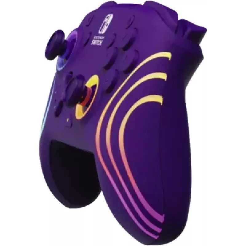 Belaidis valdiklis PDP Afterglow Wave 500-252-PR – violetinis žaidimų pultas konsolėms ir PC
