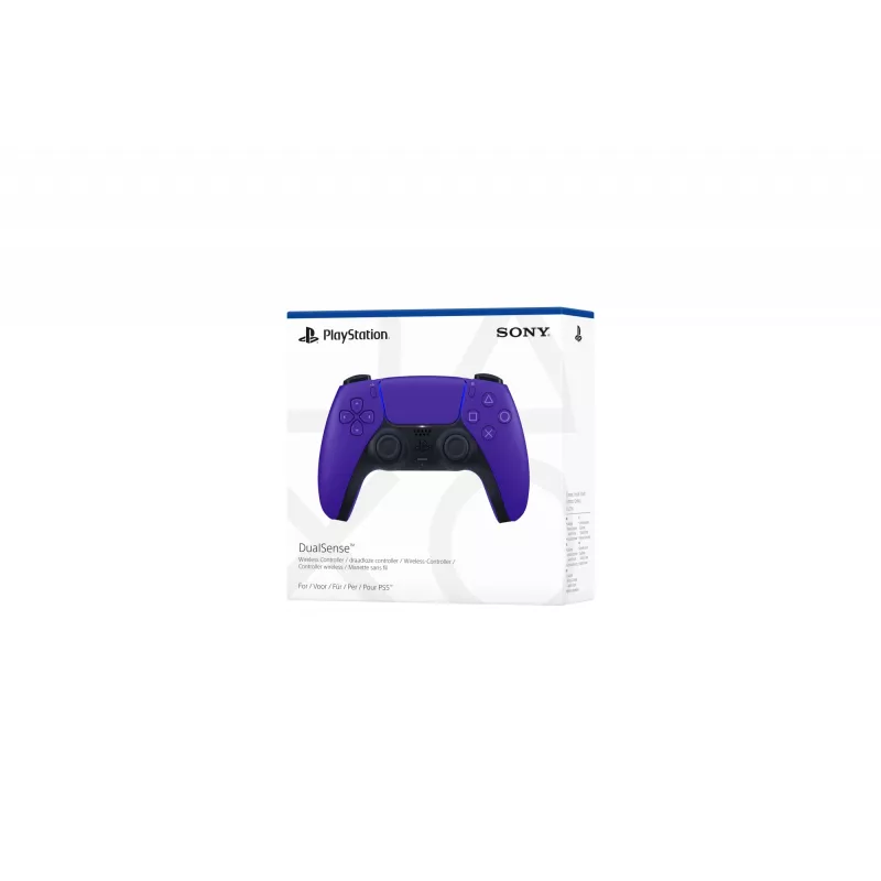 Sony belaidis valdiklis DualSense Galactic Purple V2, žaidimų pultas, PlayStation 5, atgal, meniu, pradžia, analoginis / skaitmeninis, įvairūs, laidinis ir belaidis