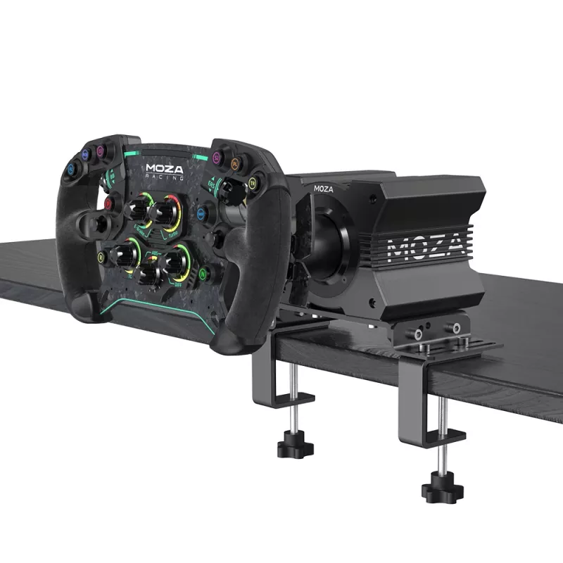 Moza Racing stalo spaustuvas vairalazdei, PC, juodas, plienas, Moza R5 / R9 / R12